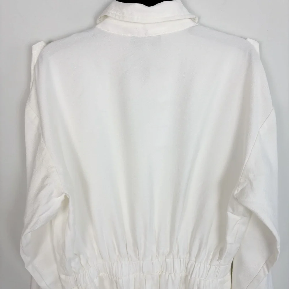 L’Academie Dylan Romper in White Size S